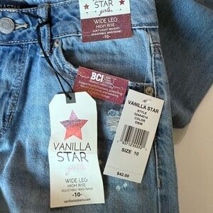 Vanilla Star girls Wide Leg High Rise Jeans Sz 10